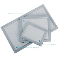 AF200 Extra-slim LED negatoscope with aluminum frame: Double body