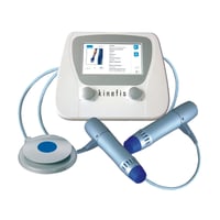 Kinefis Plus Radial Shockwave Therapy: Portable, with electromagnetic accelerator and hands-free foot pedal. Free carrying case - SPECIAL OFFER