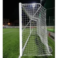 Set of aluminum football goals 7 120x100 mm fixed