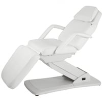 Ster beauty treatment chair: Electric with three motors to adjust the height and inclination of the backrest, removable armrest and facial hole Ster beauty treatment chair: Electric with three motors to adjust the height and inclination of the backrest, removable armrest and facial hole