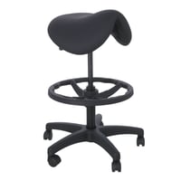 Kinefis Economy high stool: Pony or saddle type with a height of 61 - 86 cm and footrest (Various colors available)