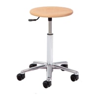 Kinefis Elite wooden stool: Backless and low height 40 - 53 cm