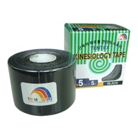 Temtex Kinesiology tape black color (5cm X 5m)
