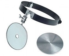 Front mirrors, front lamps and search lamps