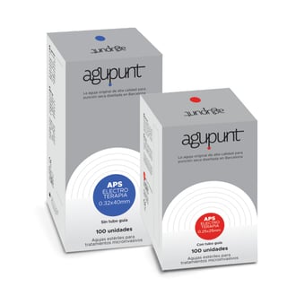 Agupunt Electrotherapy Needle with guide tube: Needles specially designed for electrotherapy treatments, including the electrolysis technique (100 units)