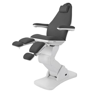 Cubo electric podiatry chair: Three motors that control the height, inclination of the backrest and seat