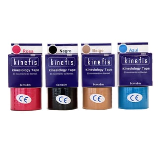 Savings Pack - 6 rolls of Neuromuscular Bandage - Kinefis Kinesiology Tape 5 cm x 5 meters