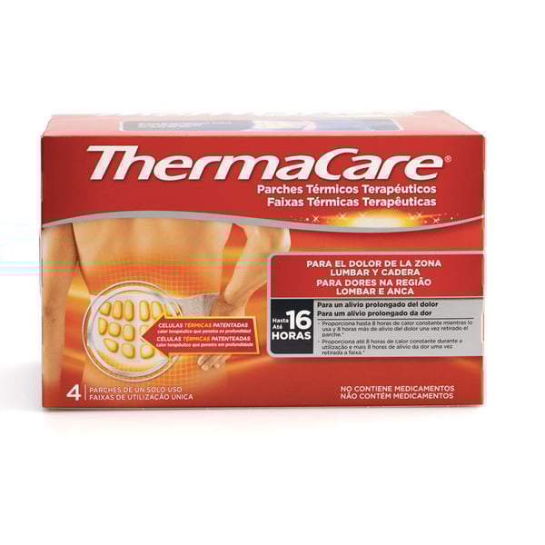 Thermacare Lumbar: Therapeutic Heating Patches for Lower Back and Hip Pain (Four Pack)