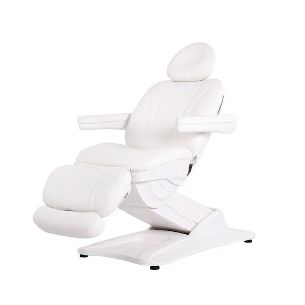 Gir electric armchair: four motors, antigravity function, six memory settings and white PU upholstery