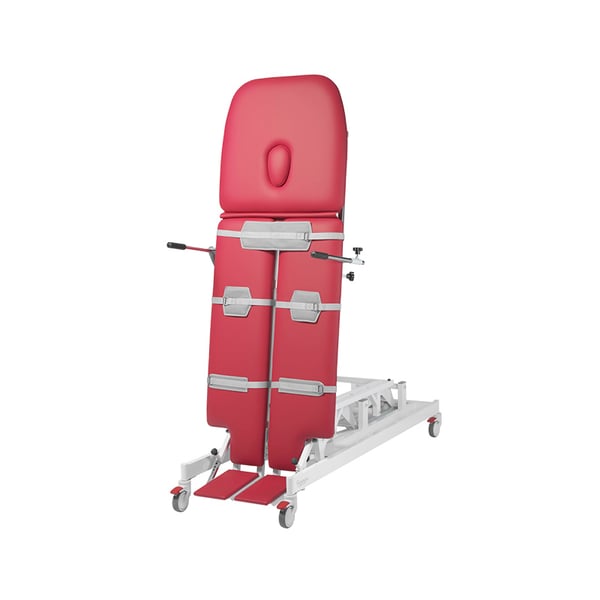 RAFFAELLO bariatric standing bed: three sections, with height and tilt adjustment via two electric motors (roll holder included)