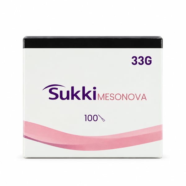 Yellow Needles (30G) for Mesotherapy Sukki MESONOVA - Standard Gauge (Box of 100 units)