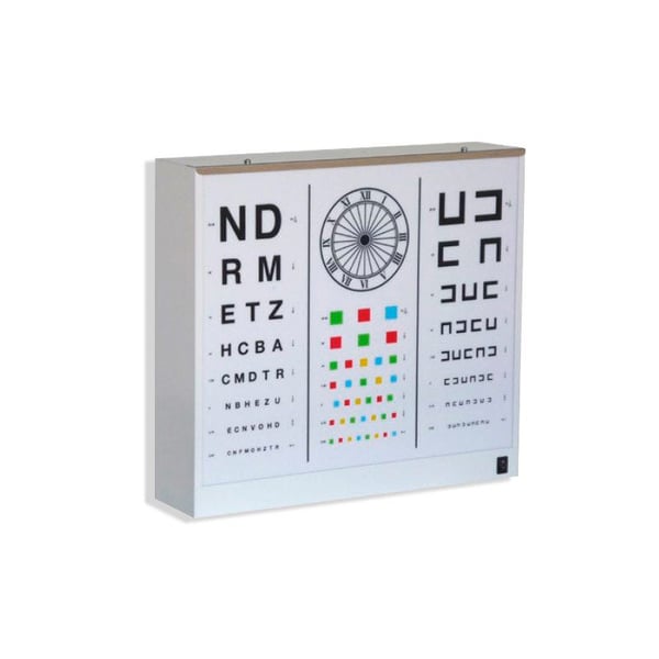 Wecker adult optotype (white color)