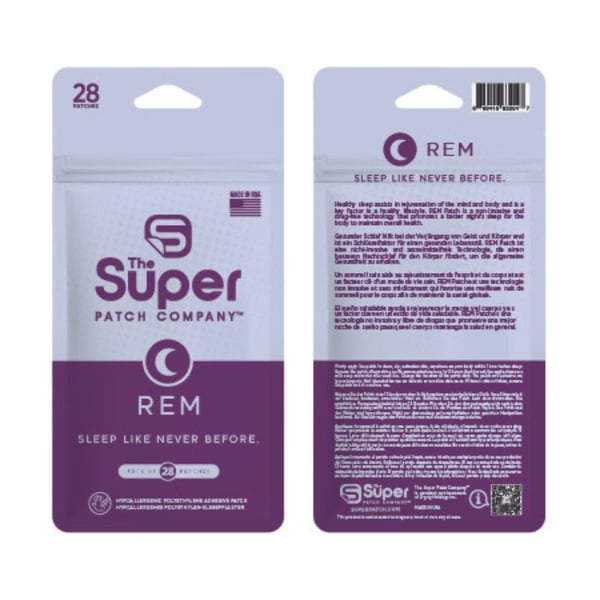 REM Super Patch - 28 Patch Pack: Non-invasive, drug-free, vibrotactile technology that may support a balanced sleep cycle