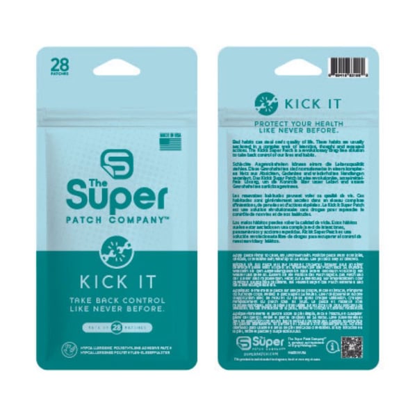 Kick It Super Patch - Pack of 28 patches. Non-invasive vibrotactile technology: an innovative alternative designed to support you in your wellness and habit-changing goals.
