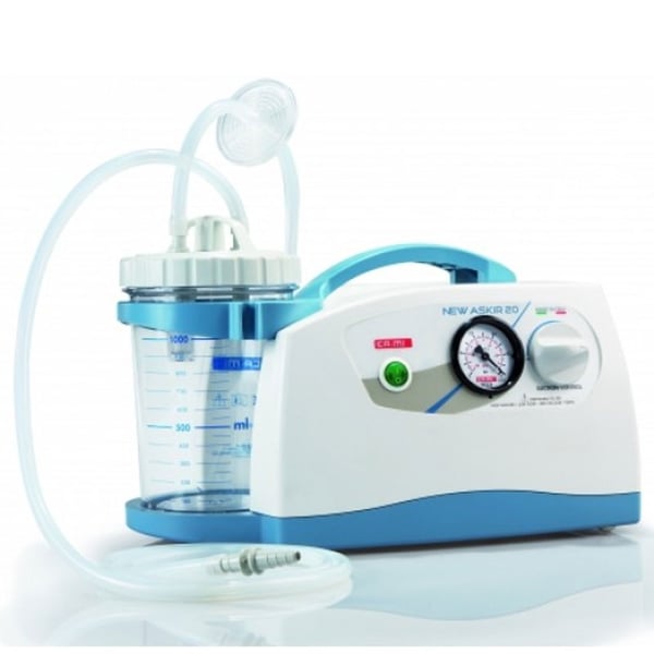 New Askir 20 secretion aspirator of 16L / min. 1000 ml container