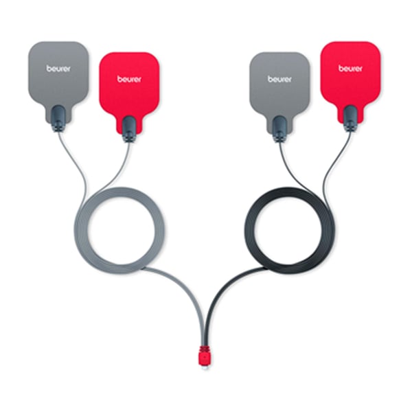 BEURER ELECTRODES GREY/RED + CABLE FOR EM-59/89