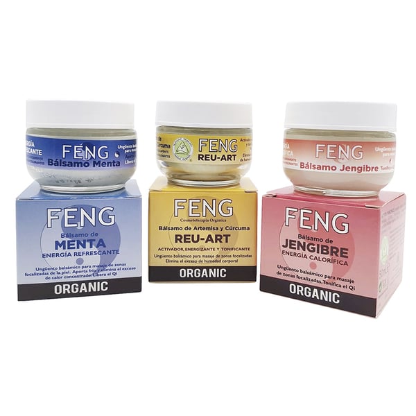 FENG Balms 50ml: Mint, Ginger and Mugwort and Turmeric