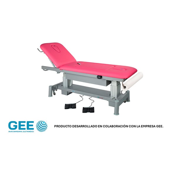 Electric stretcher for people with pronounced abdomen: comfort and ergonomics for physiotherapy and massages