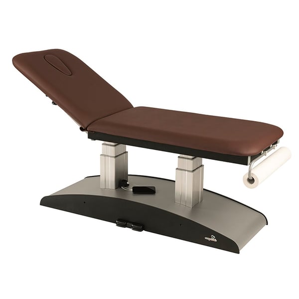 Ecopostural electric stretcher: Vertical elevation, two columns and two bodies and 20º negative reclining headrest (62 x 188cm)