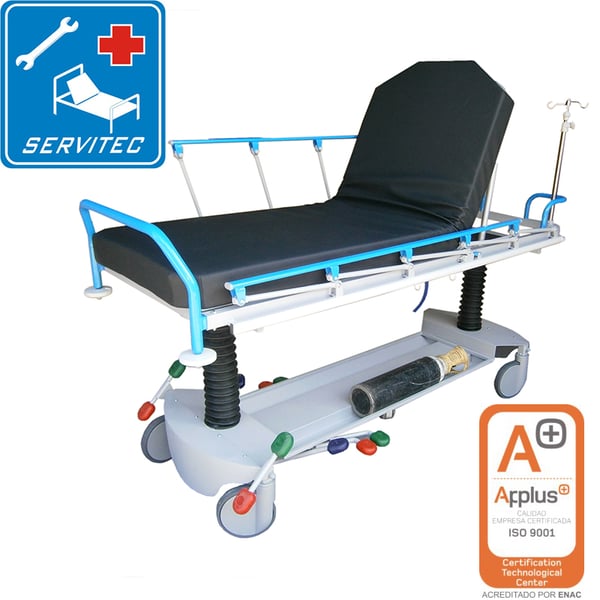Pegaso two-column emergency stretcher trolley: Ergonomic, functional and easy to clean