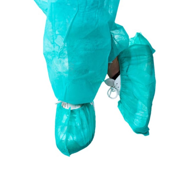 30g green polypropylene shoe covers (box of 100 units)