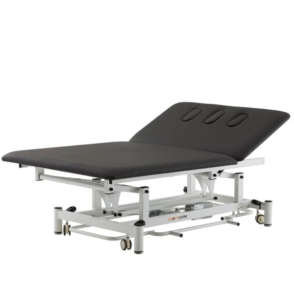 Bobath Coinfycare Electric Stretcher: Two Sections, Height Adjustment, Adjustable Backrest and PU Upholstery for Physiotherapy and Rehabilitation