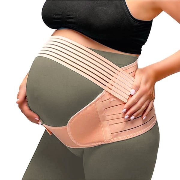 Pregnancy Support Belt: Universal Size, Lower Back and Pelvic Pain Relief, Ergonomic and Breathable Design