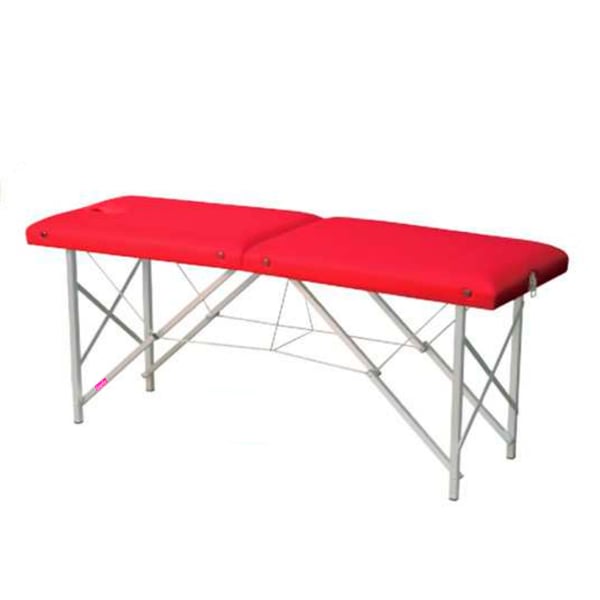 Folding stretcher of aluminum, two bodies and fixed height Kinefis Guadiana 182 x 62