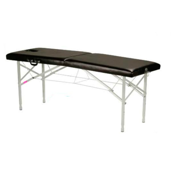 Folding stretcher of aluminum, two bodies and adjustable in height Kinefis Mosel 182 x 62
