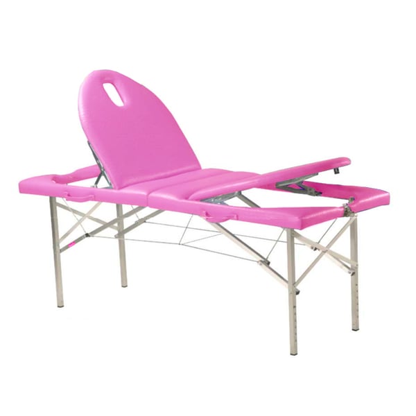 Folding stretcher of aluminum, two bodies and adjustable in height Kinefis Niemen 182 x 70