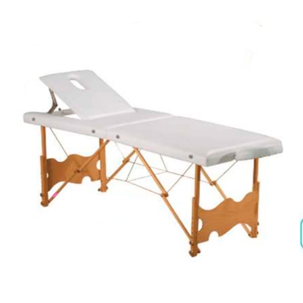 Folding wooden stretcher, two bodies and adjustable height Kinefis Dordogne 207 x 70