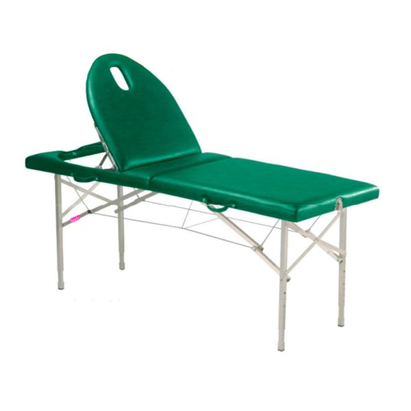 Folding stretcher made of aluminum, two sections and adjustable height Kinefis Llobregat 182 x 70