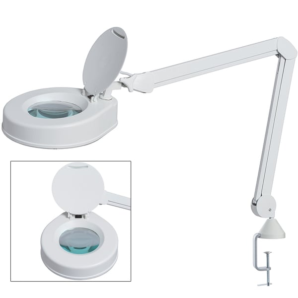HF 22W magnifying lamp with five diopters (different anchors available)