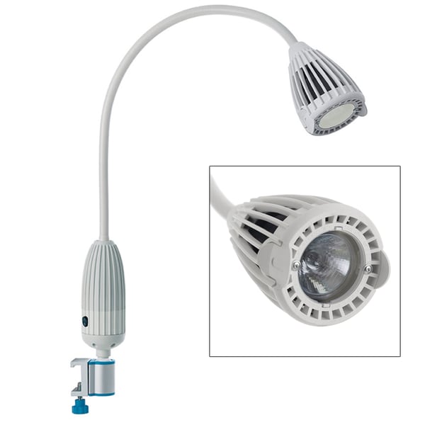 Luxiflex Halogen examination lamp 35W: 50,000 lux at 50 centimeters (different anchorages available)