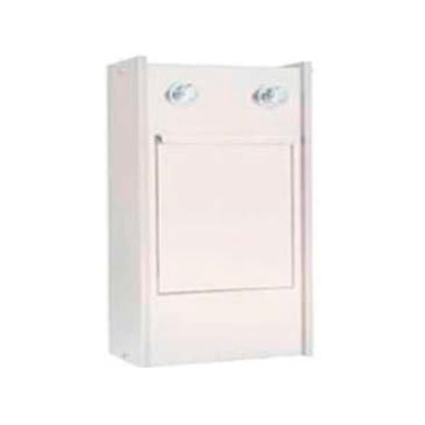 Exposed wedge washer with stamping tank and timed taps: made of stainless steel with wedge support inside (45 x 30 x 75 cm)