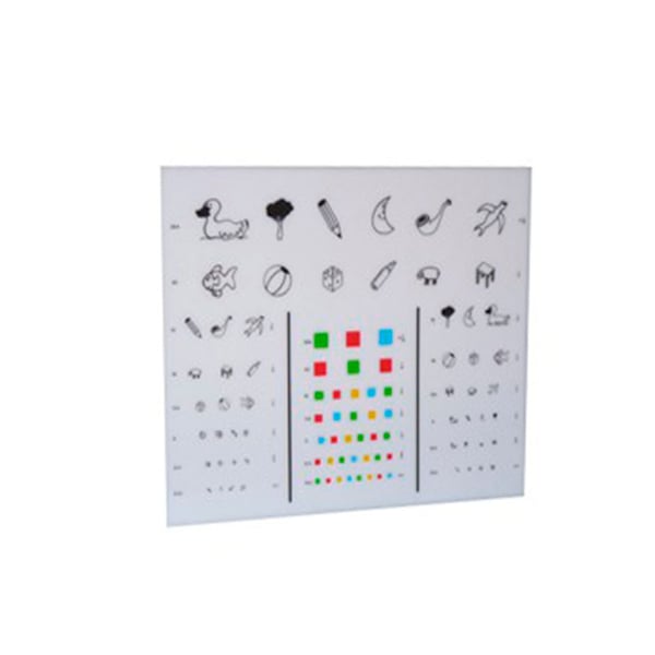 Optotype poster of child