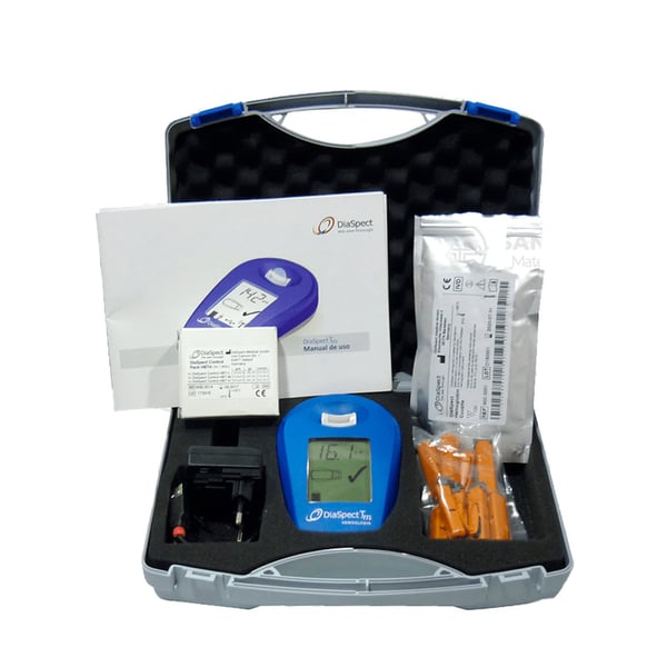 DiaSpect™ Hemoglobin Analyzer Case with Bluetooth: 1-Second Results, Portable & Accurate