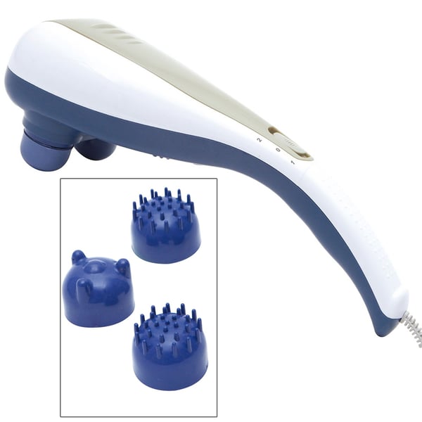 Multifunction Massager with two heads and four heads: Improves blood circulation and relieves muscle tension