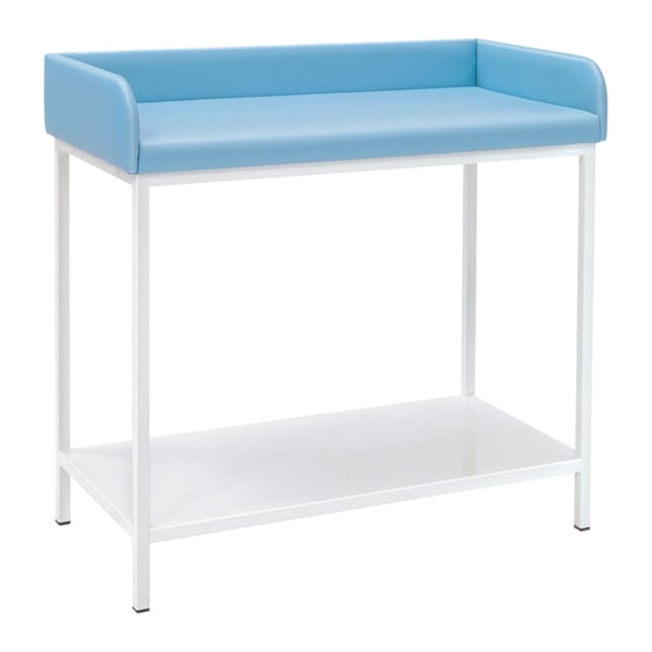 Baby examination table: Ideal for newborn exploration. Equipped with a lower shelf (various colors available).
