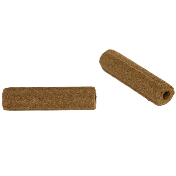 Short hollow moxa of pure mugwort without adhesive and with smoke