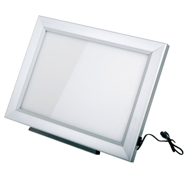 AF400LED extra-slim negatoscope with aluminum frame: Din A-4 size
