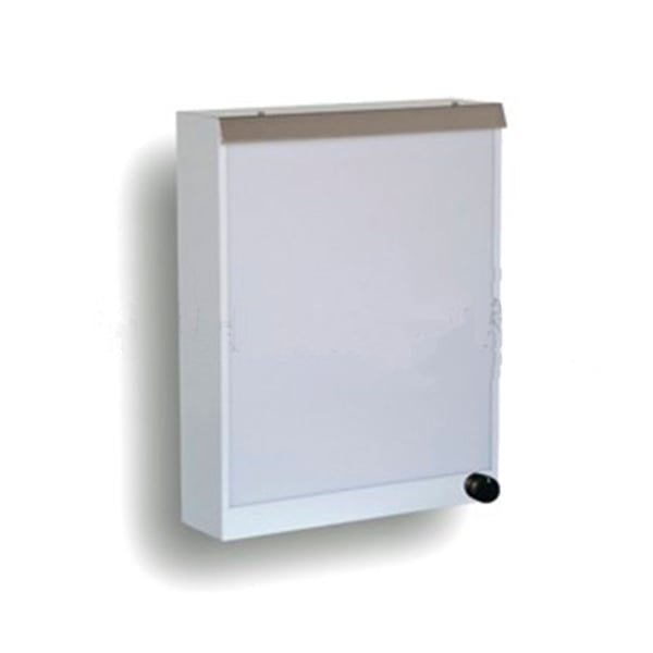 Negatoscopio mural 1 screen with steel regulator painted white color