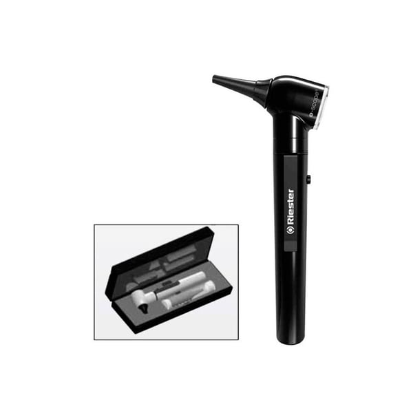 Riester e-scope Fiber Optic LED 3.7V otoscope in case (two colors available)