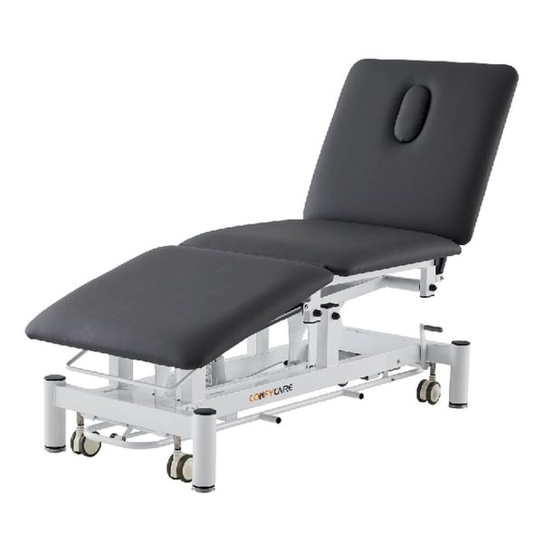 Brom Coinfycare Electric Table: Three Sections, Adjustable Height, Adjustable Backrest, and Ergonomic Design for Aesthetics and Physiotherapy
