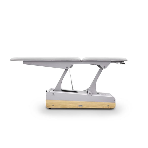SWOP 2L Starter Massage Electric Treatment Table (White): Multi-purpose, seamless upholstery, height-adjustable motor, and retractable wheels