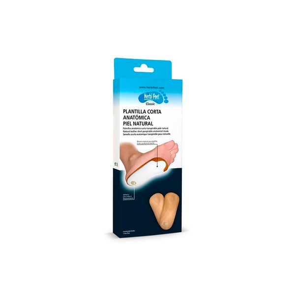 Short Anatomical Insole Natural Leather