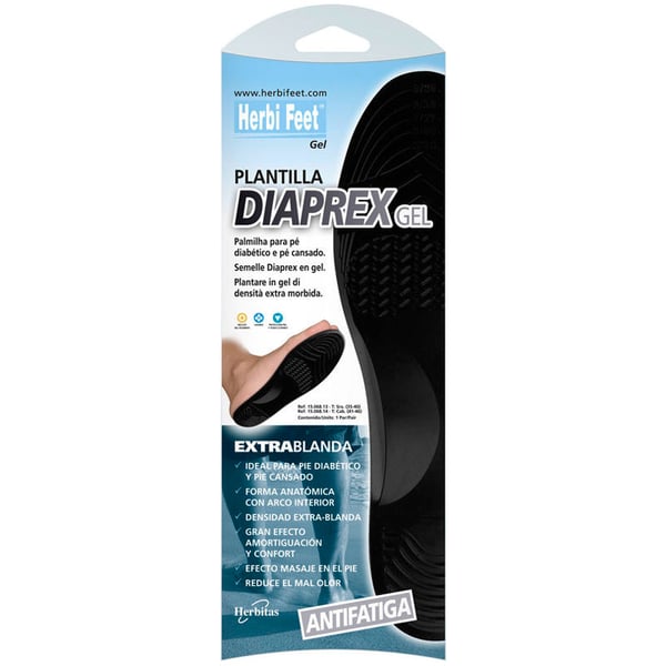 Diaprex Gel Insoles: Ideal for diabetic feet, tired feet and geriatrics
