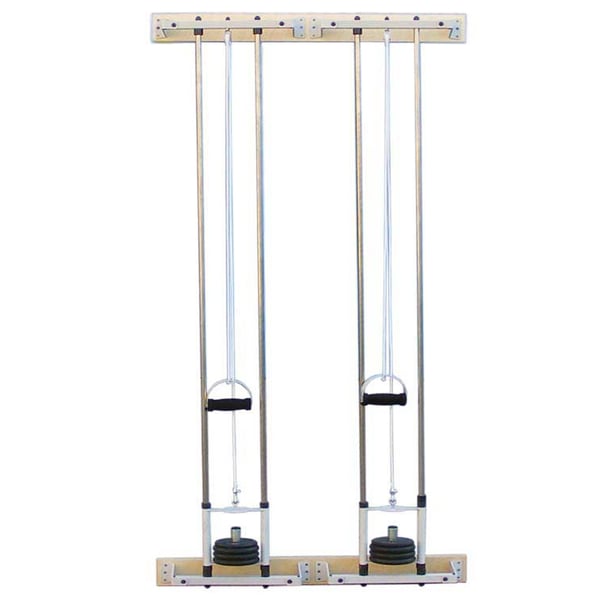 Two-body wall-mounted pulley