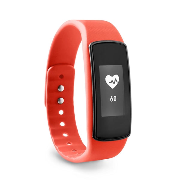 ADE Smart Bracelet: Activity analyzer clock with pulse measurement (red color)