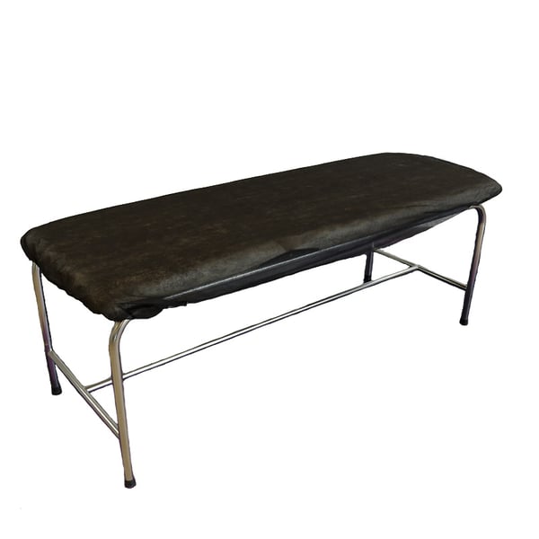 Kinefis black adjustable disposable sheets in TNT polypropylene of 30 grams 95cm x 220cm (10 - 100 units)